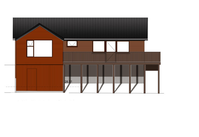Tilbygning til sommerhus ved Hammerknuden